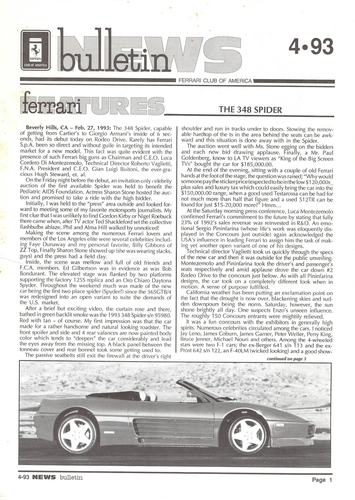 FCA News Bulletin 1993 -  4