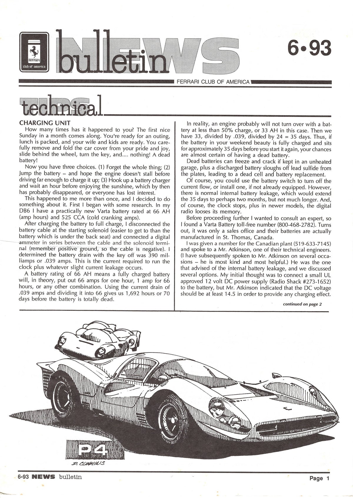FCA News Bulletin 1993 -  6