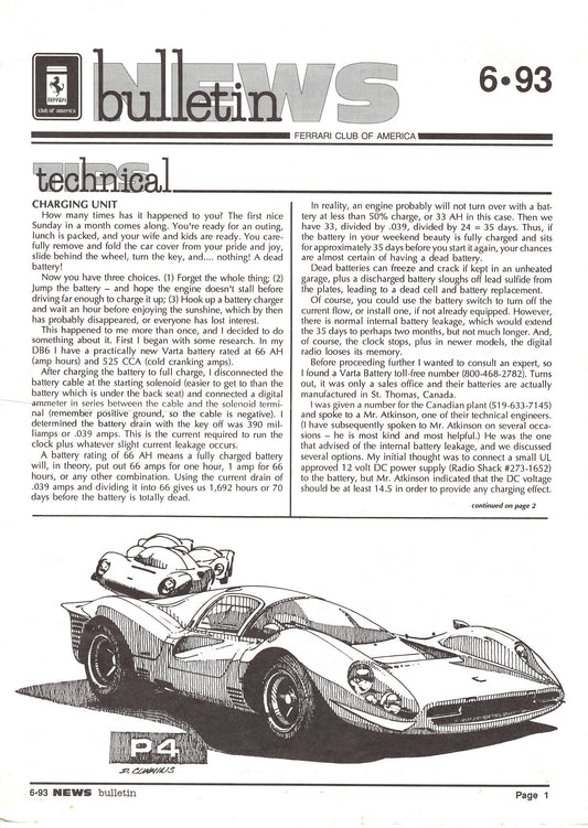 FCA News Bulletin 1993 -  6
