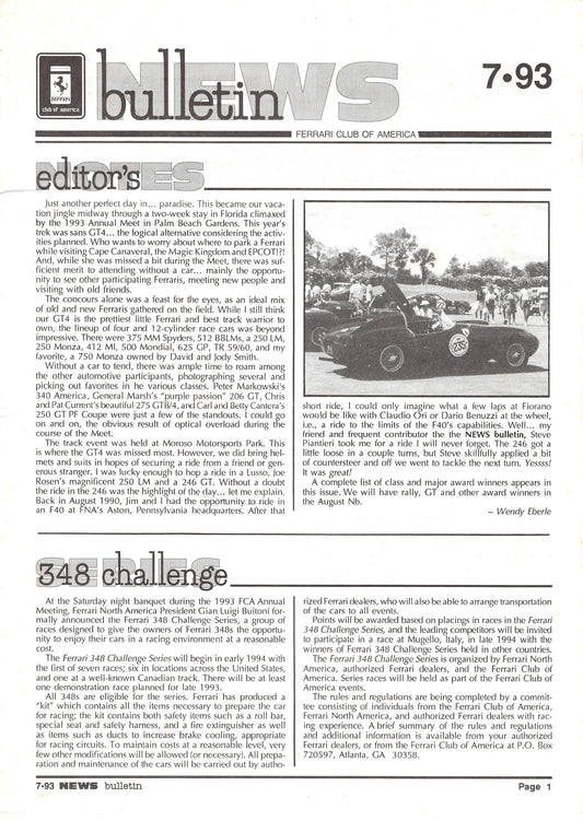 FCA News Bulletin 1993 -  7