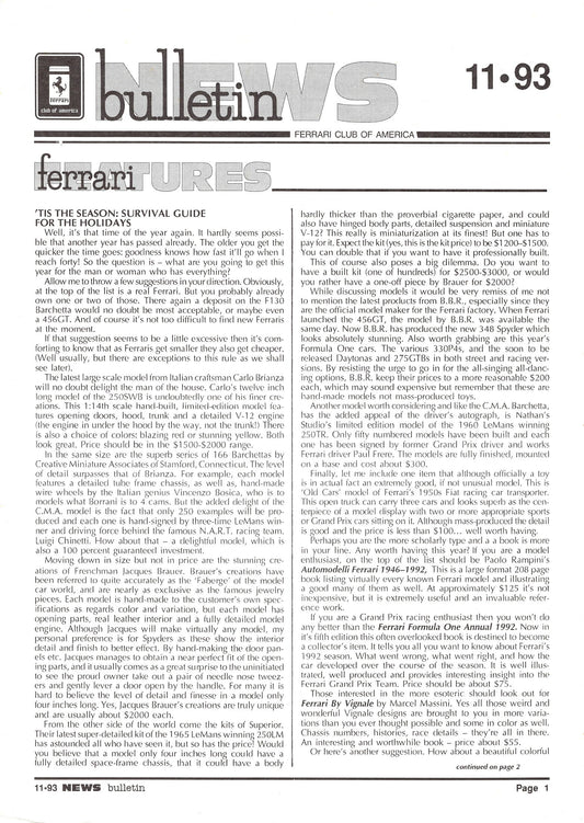 FCA News Bulletin 1993 - 11