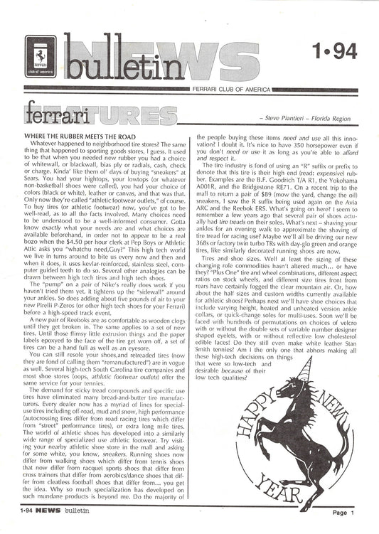 FCA News Bulletin 1994 -  1