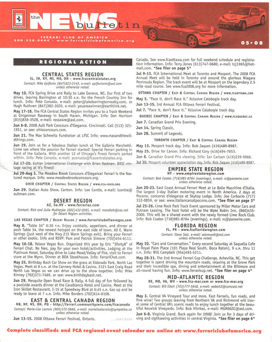 FCA News Bulletin 2008 -  5