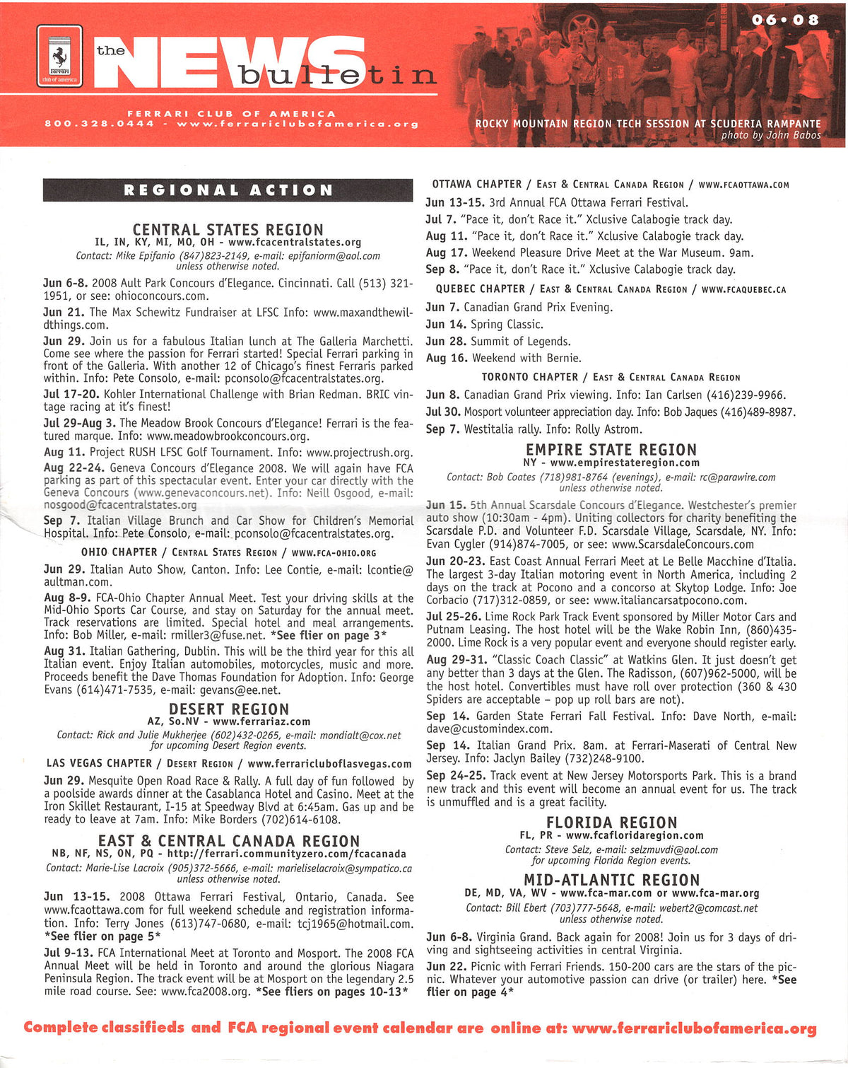 FCA News Bulletin 2008 -  6