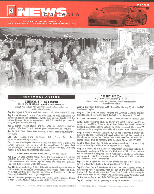 FCA News Bulletin 2008 -  8