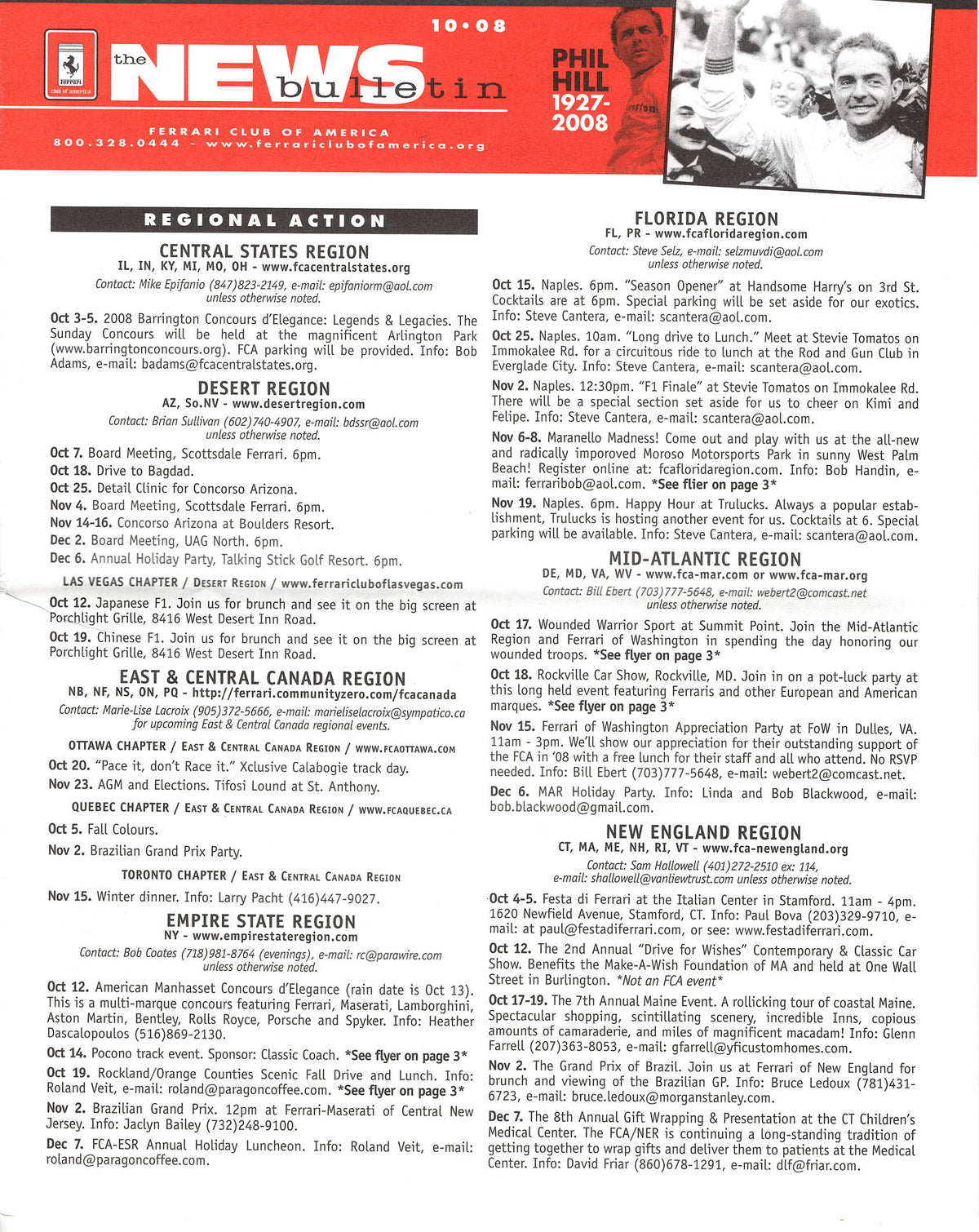 FCA News Bulletin 2008 - 10