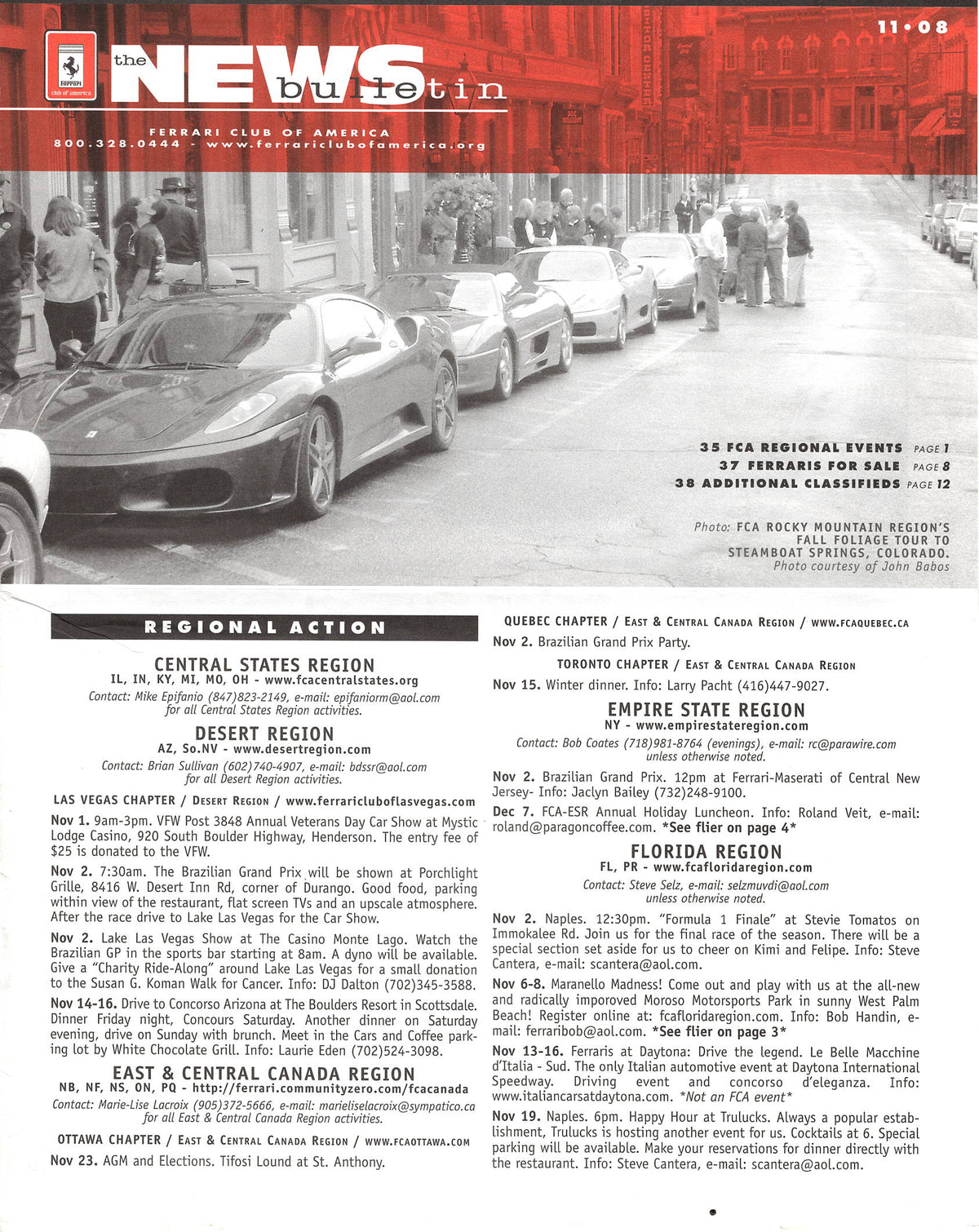 FCA News Bulletin 2008 - 11