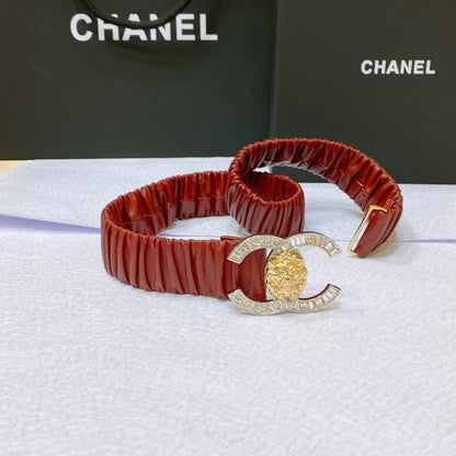 Chanel Leather Women’s Belt 'Red'