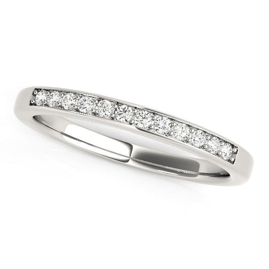 14k White Gold Diamond Wedding Band (1/8 cttw) — photo 1 of 2
