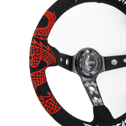 Track Ready Suede Steering Wheel For 01-06 BMW 320 325 328 330 M3 Z4 E90 Mini Cooper