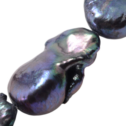 Freshwater Peacock Semi-Baroque Pearl Strand 15.5in