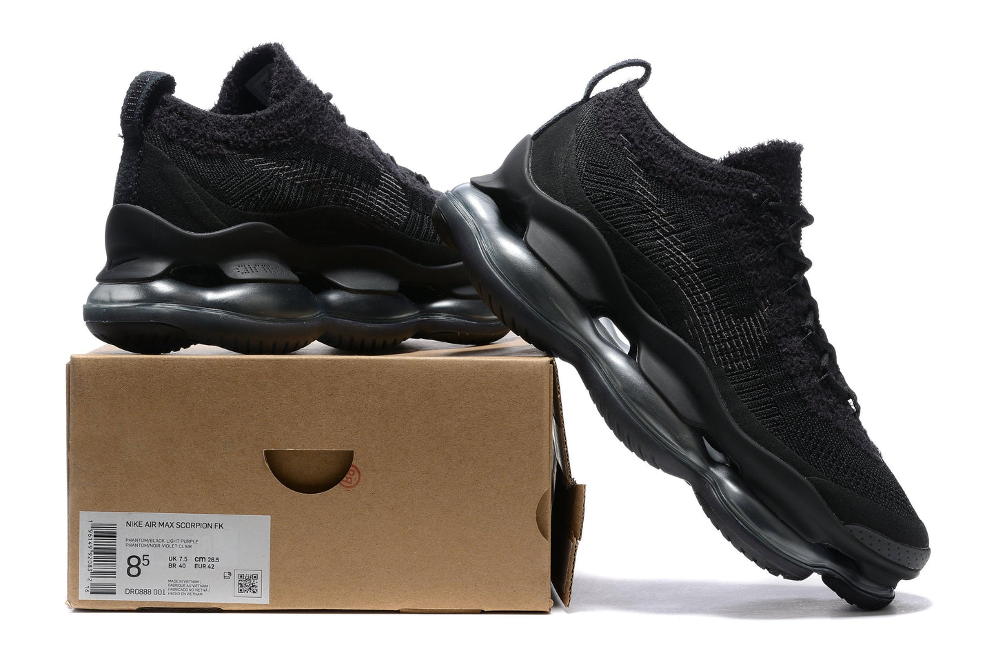 Nike Air Max Scorpion Triple Black - Women's Futuristic Sneakers