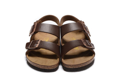 Birkenstock Milano Birko-Flor Sandals 'Dark Brown'