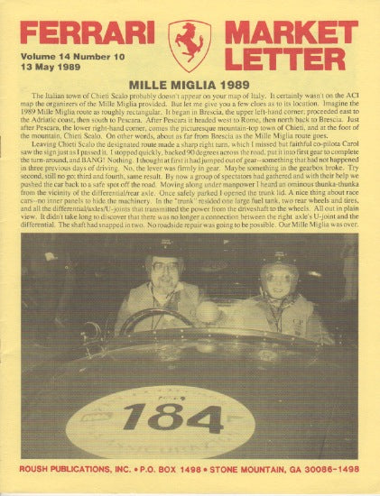 Ferrari Market Letter Vol. 14 N.10