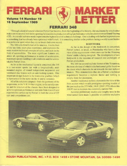 Ferrari Market Letter Vol. 14 N.19