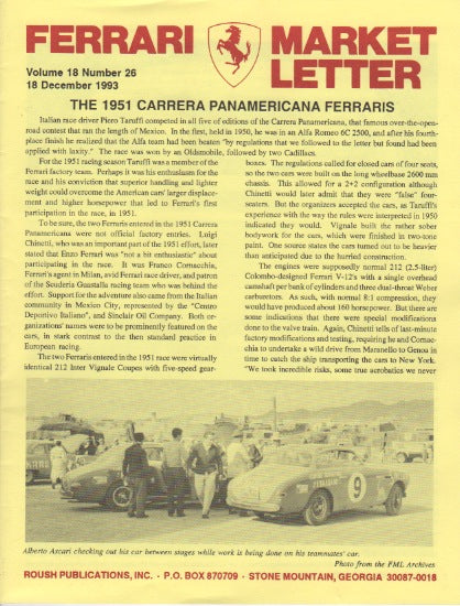 Ferrari Market Letter Vol. 18 N.26