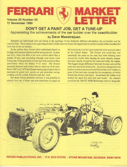Ferrari Market Letter Vol. 20 N.23