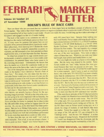 Ferrari Market Letter Vol. 24 N.24
