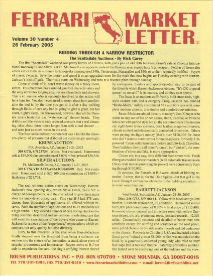 Ferrari Market Letter Vol. 30 N. 4