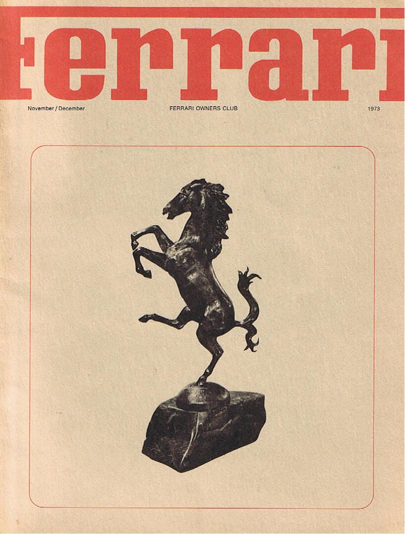 Ferrari, Newsletter of the Ferrari Owners Club (USA) 1973 - Vol  9 N 8