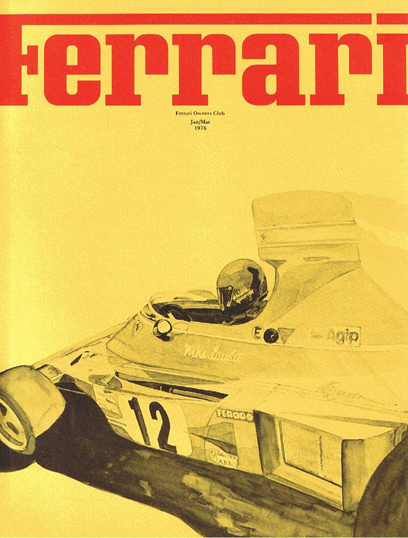 Ferrari, Newsletter of the Ferrari Owners Club (USA) 1976 -Vol 12 N 1