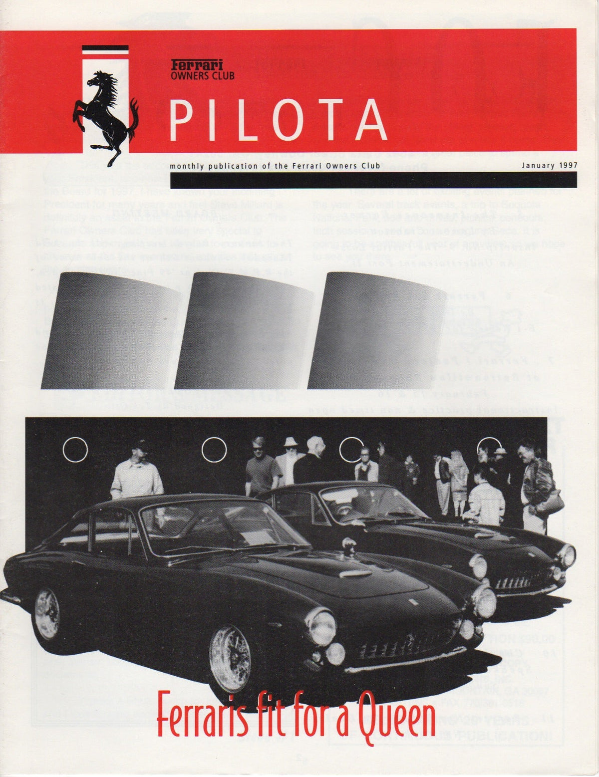 Pilota, Magazine of the Ferrari Owners Club (USA) 1997-01
