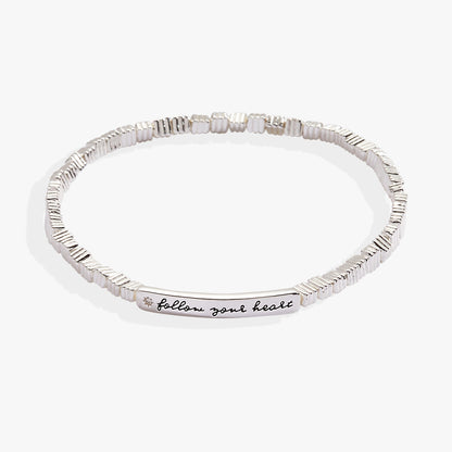 Follow Your Heart Stretch Bracelet