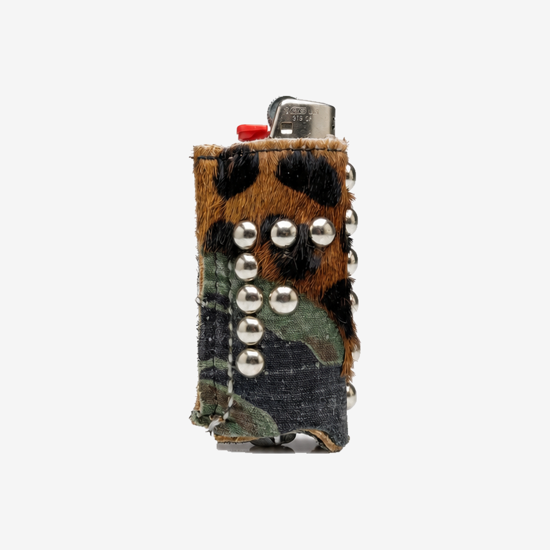 Studded Leather Lighter Case