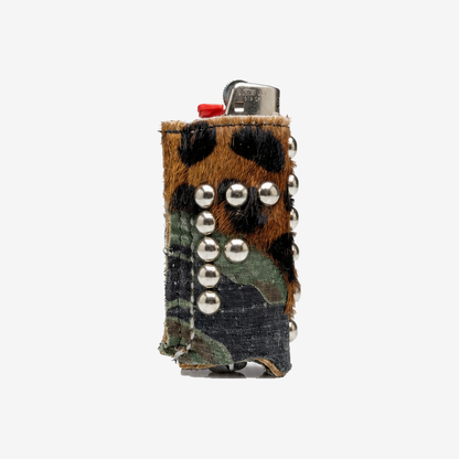 Studded Leather Lighter Case
