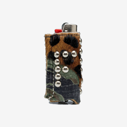 Studded Leather Lighter Case