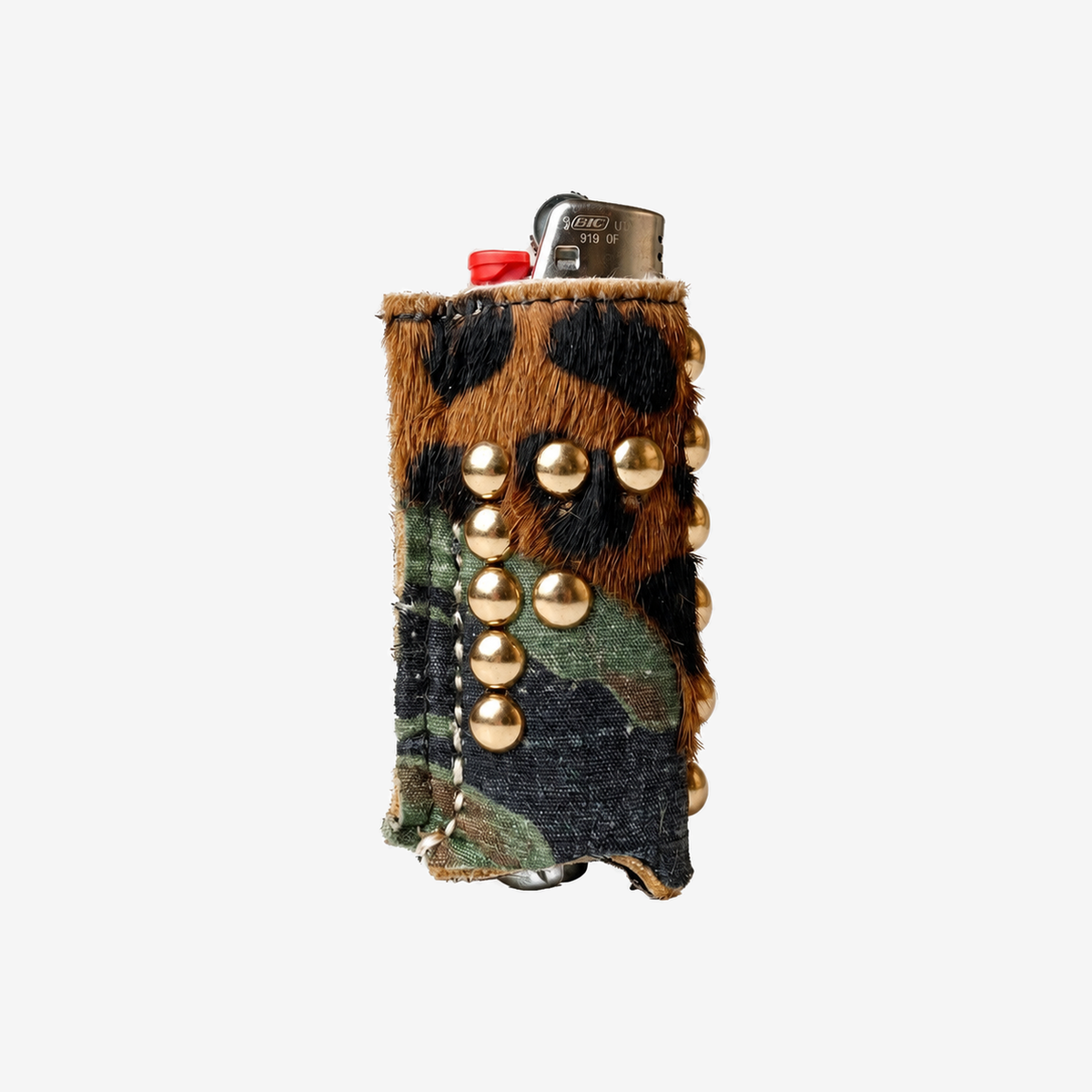 Studded Leather Lighter Case
