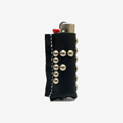 Studded Leather Lighter Case