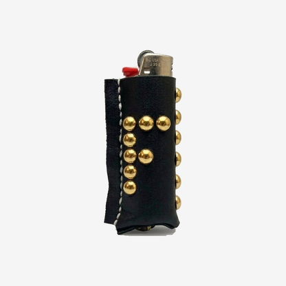 Studded Leather Lighter Case