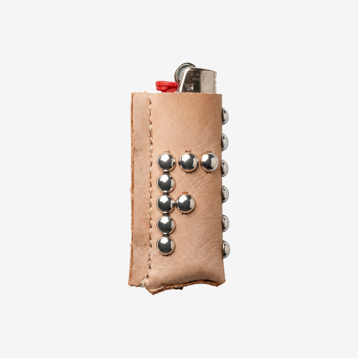 Studded Leather Lighter Case