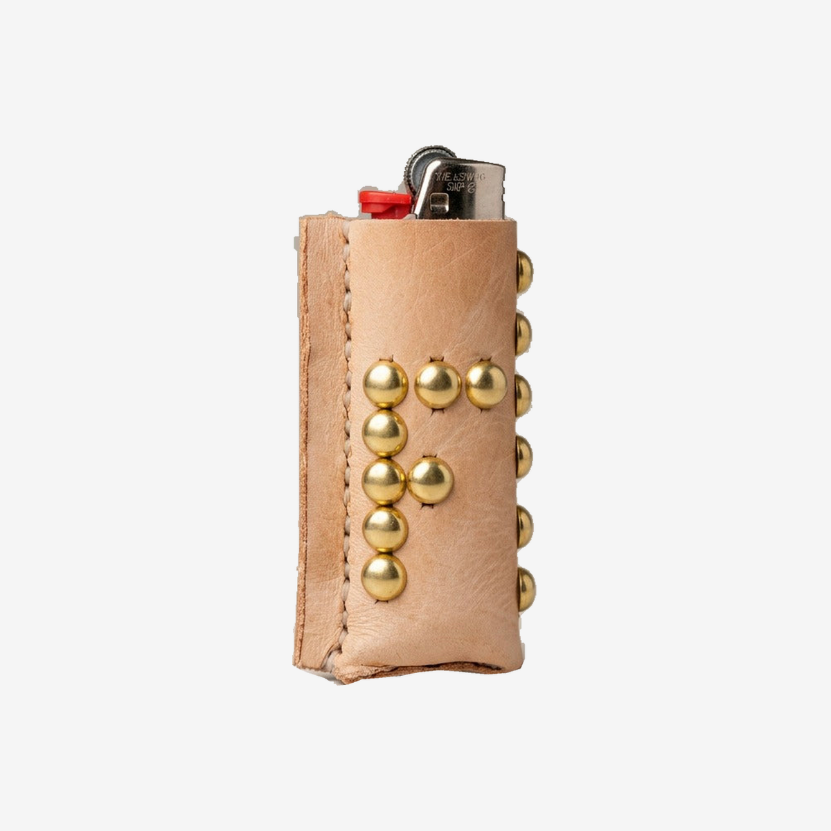 Studded Leather Lighter Case