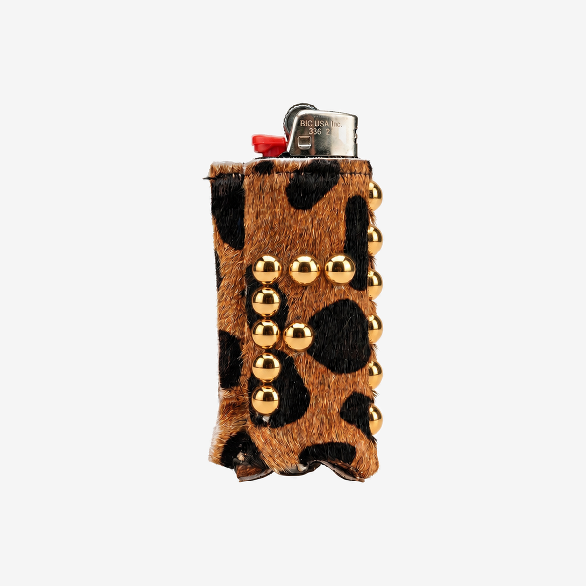 Studded Leather Lighter Case