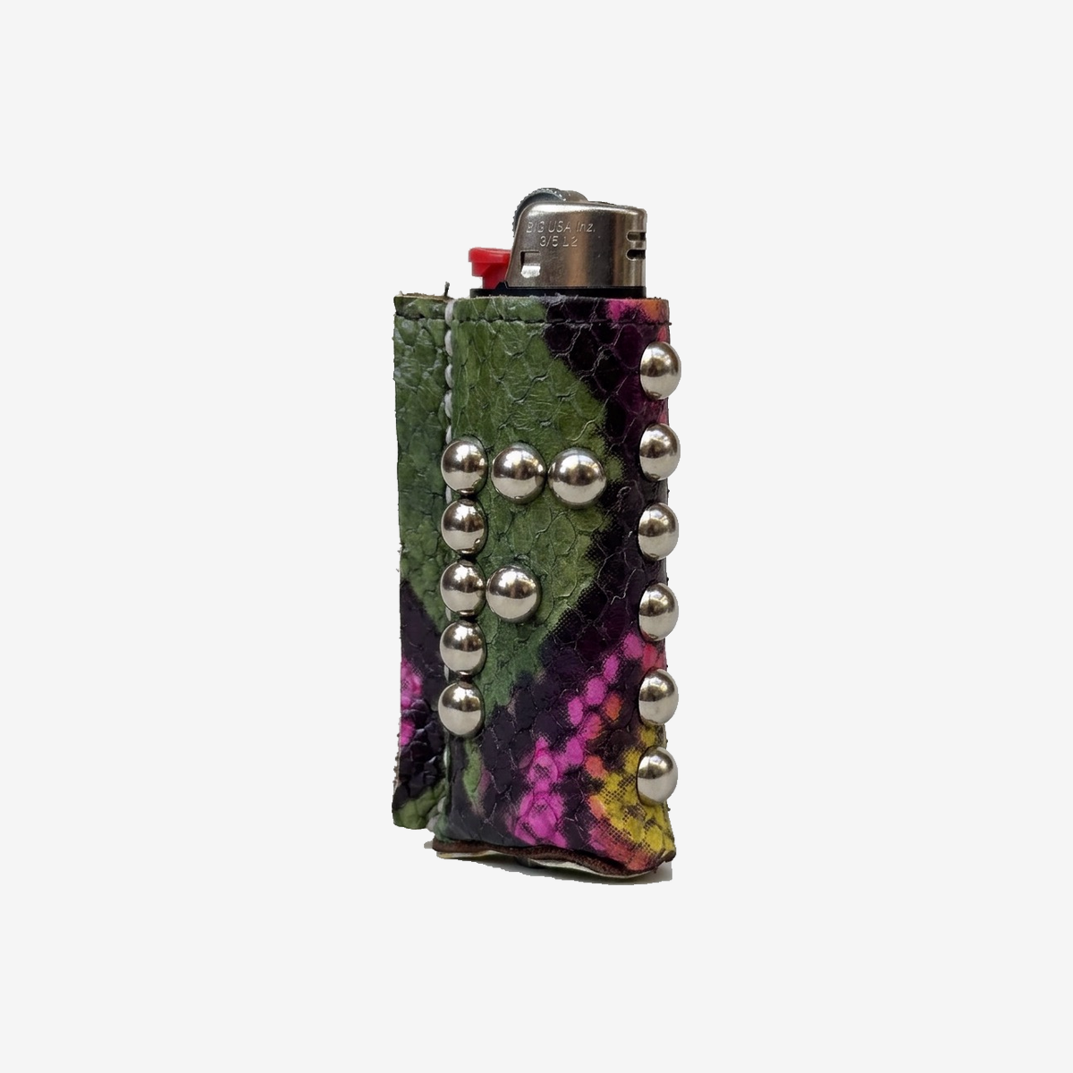 Studded Leather Lighter Case