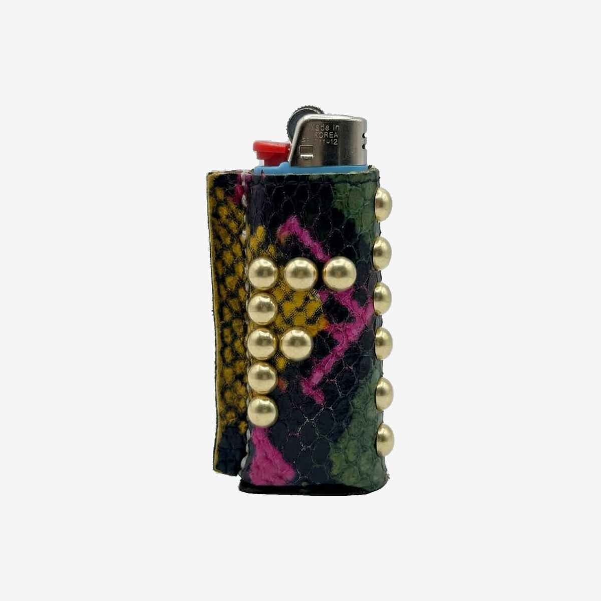 Studded Leather Lighter Case