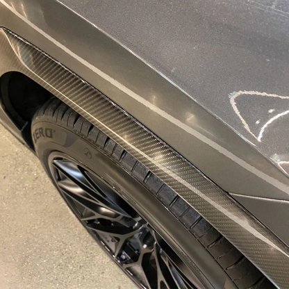 TC Style Carbon Fiber Fender Flare 3M Trim for Lamborghini Urus Overlay