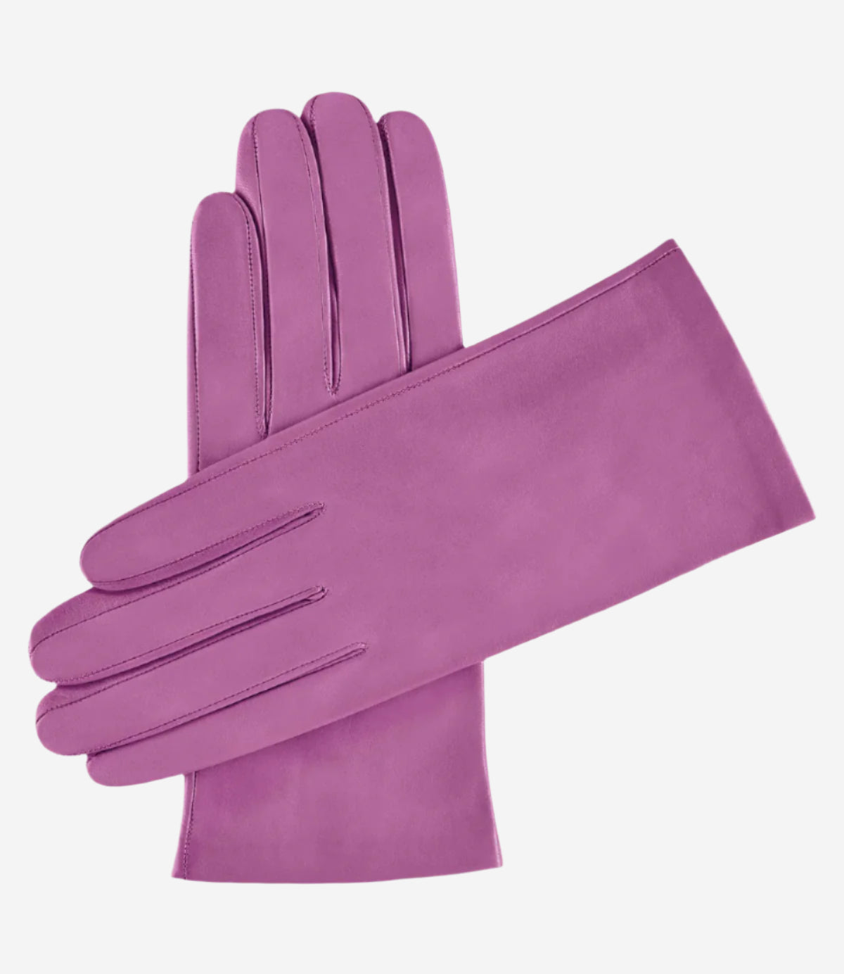Sofia (purple) - Italian lambskin leather gloves with silk lining — photo 1 of 7