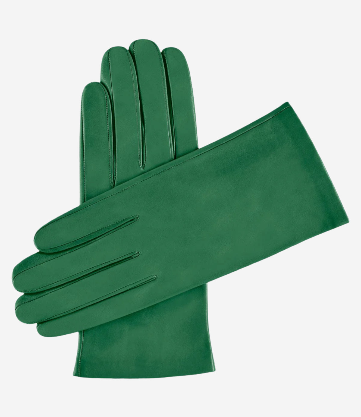 Sofia (olive) -  Italian lambskin leather gloves with silk lining — photo 1 of 7