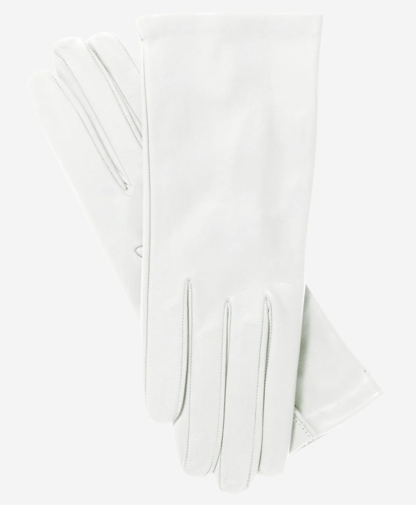 Sofia (ivory) - Italian lambskin leather gloves with silk lining — photo 1 of 7