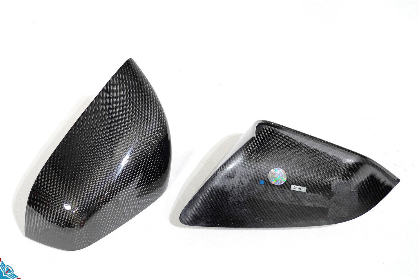 2016-2026 Tesla Model X OEM Design Dry Carbon Fiber Mirror Cover Overlays | FYBR Aerodynamics — photo 6 of 10