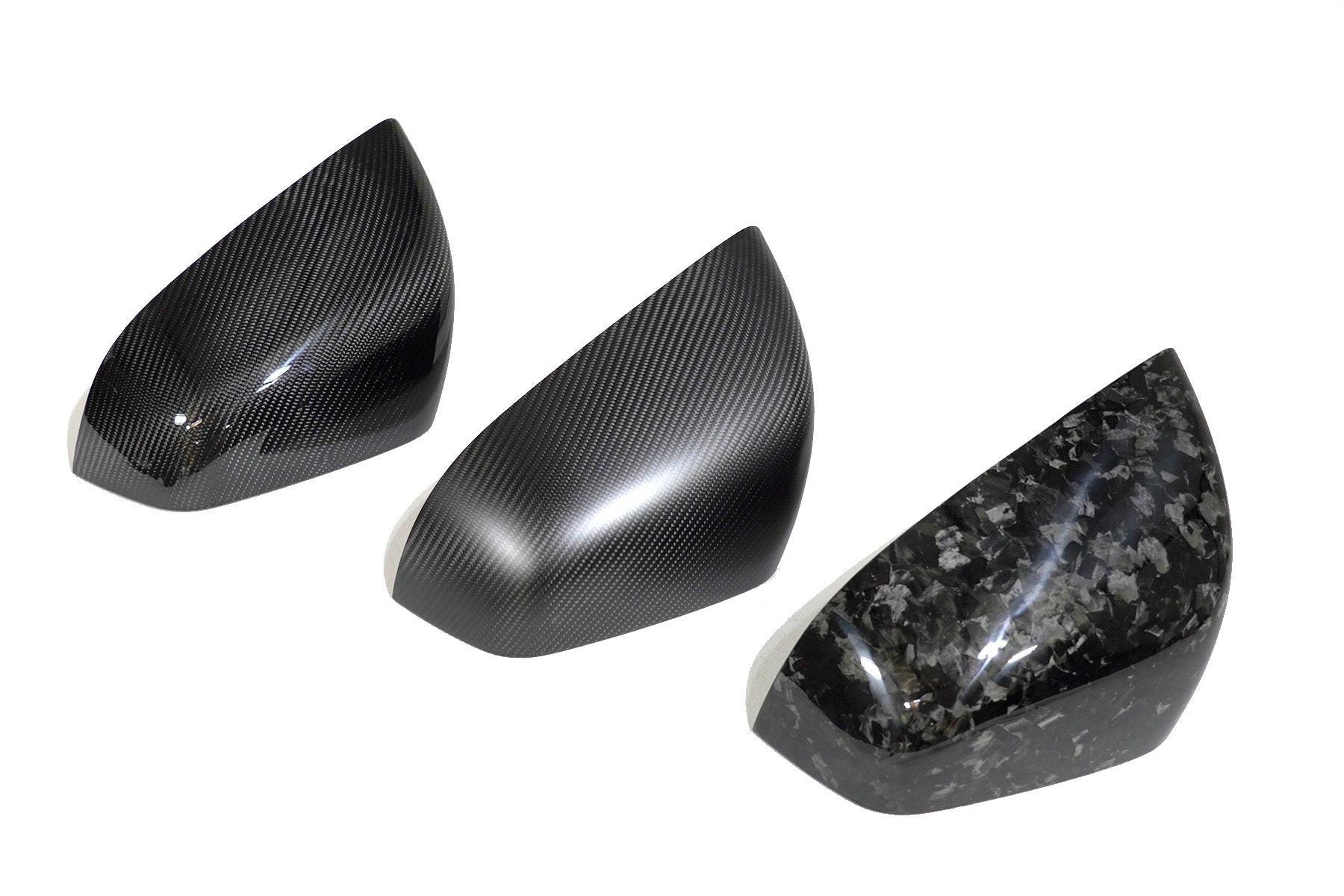 2016-2026 Tesla Model X OEM Design Dry Carbon Fiber Mirror Cover Overlays | FYBR Aerodynamics — photo 1 of 10