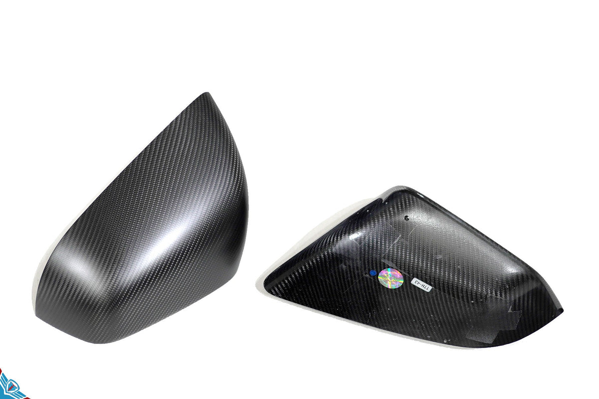 2016-2026 Tesla Model X OEM Design Dry Carbon Fiber Mirror Cover Overlays | FYBR Aerodynamics — photo 10 of 10