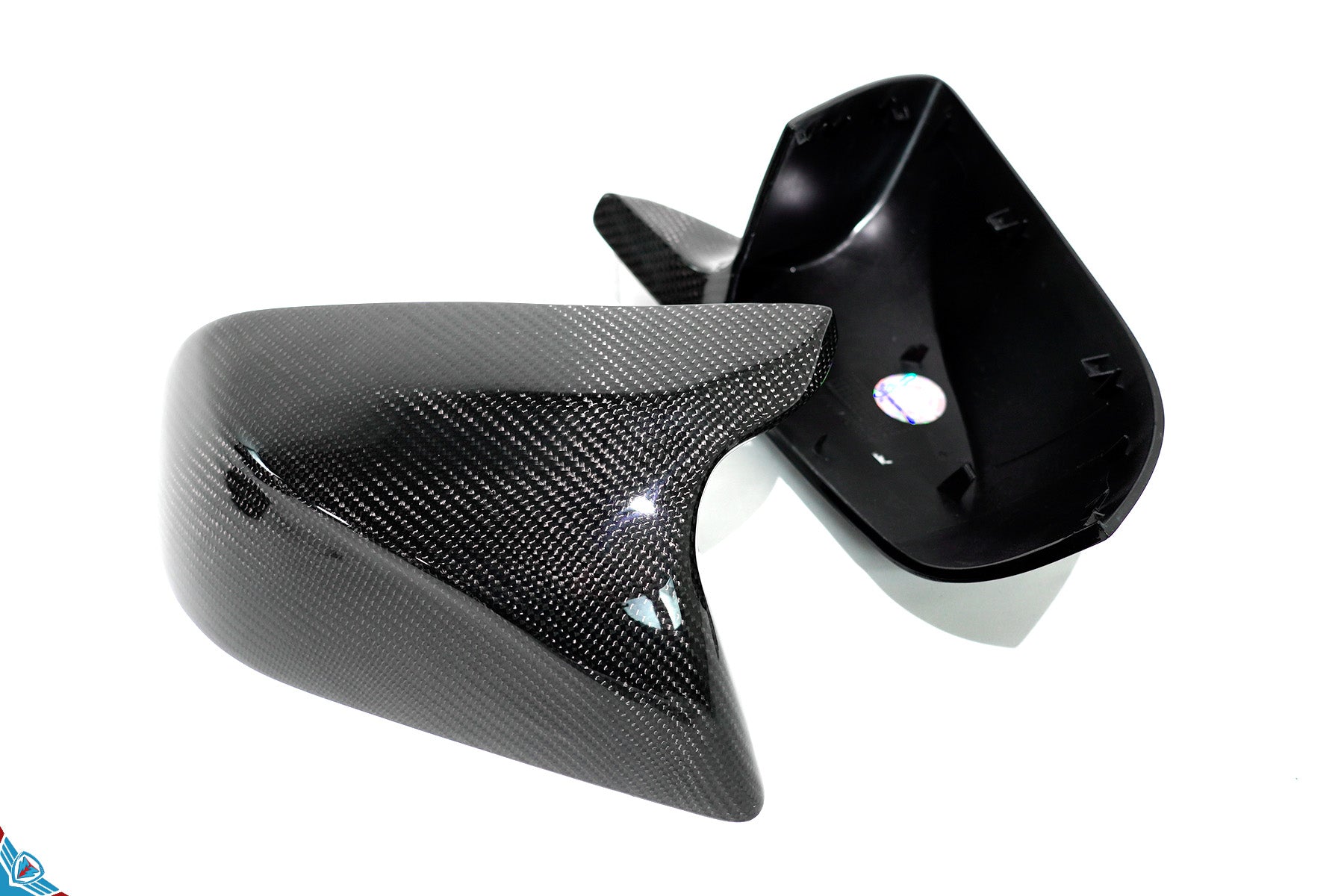 2017-2023 Tesla Model 3 (MK1) Bull Horn Carbon Fiber Mirror Covers | FYBR Aerodynamics — photo 5 of 9