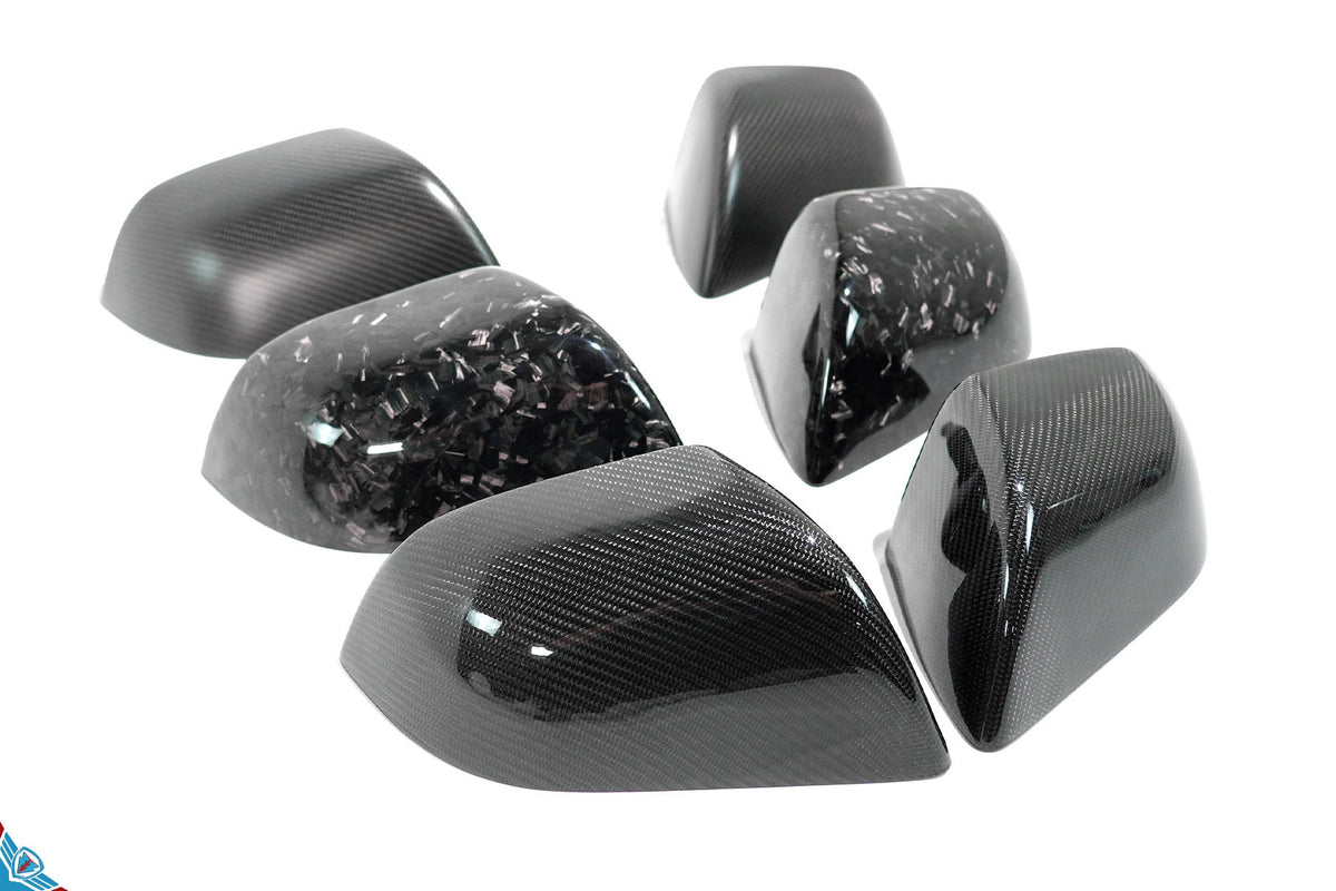 2017-2023 Tesla Model 3 (MK1) OEM Style Carbon Fiber Mirror Covers | FYBR Aerodynamics — photo 1 of 10