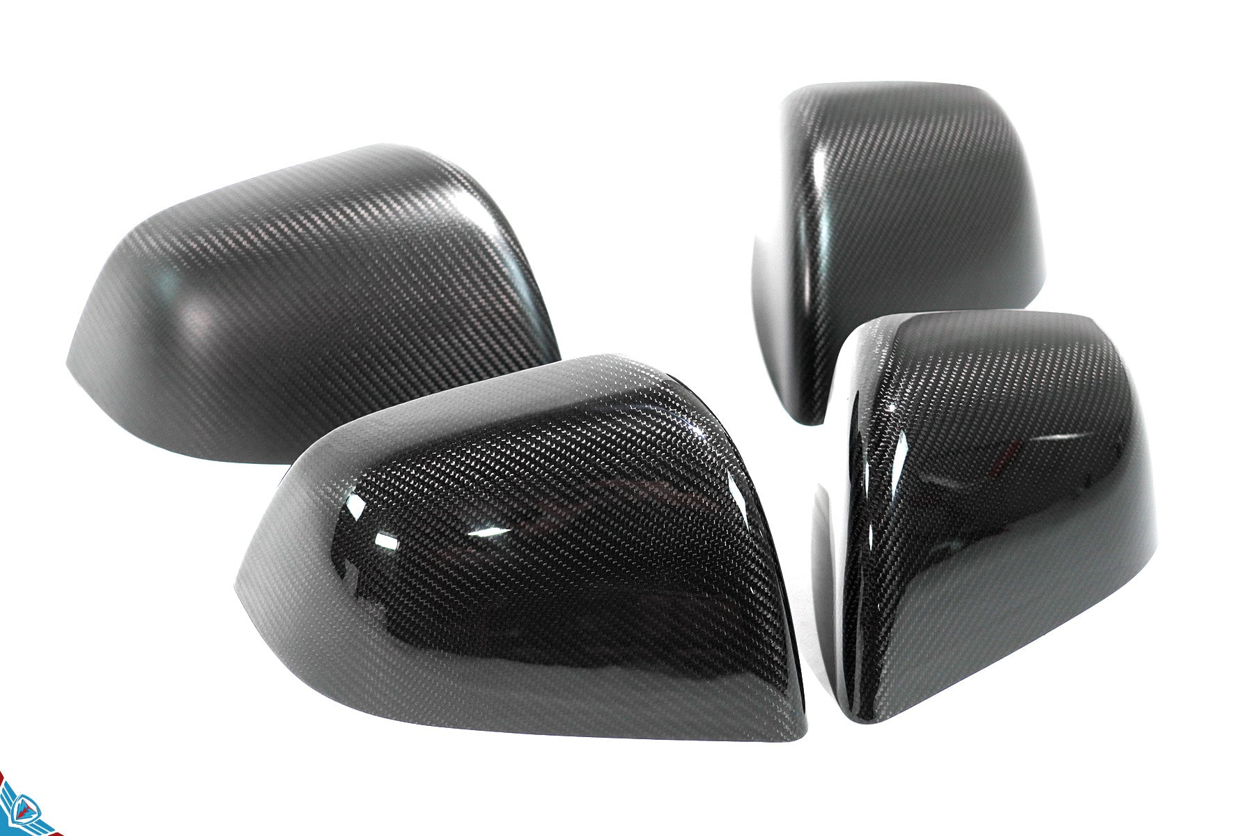 2020-2024 Tesla Model Y (1st-Gen) OEM Style Dry Carbon Fiber Mirror Covers | FYBR Aerodynamics — photo 1 of 9