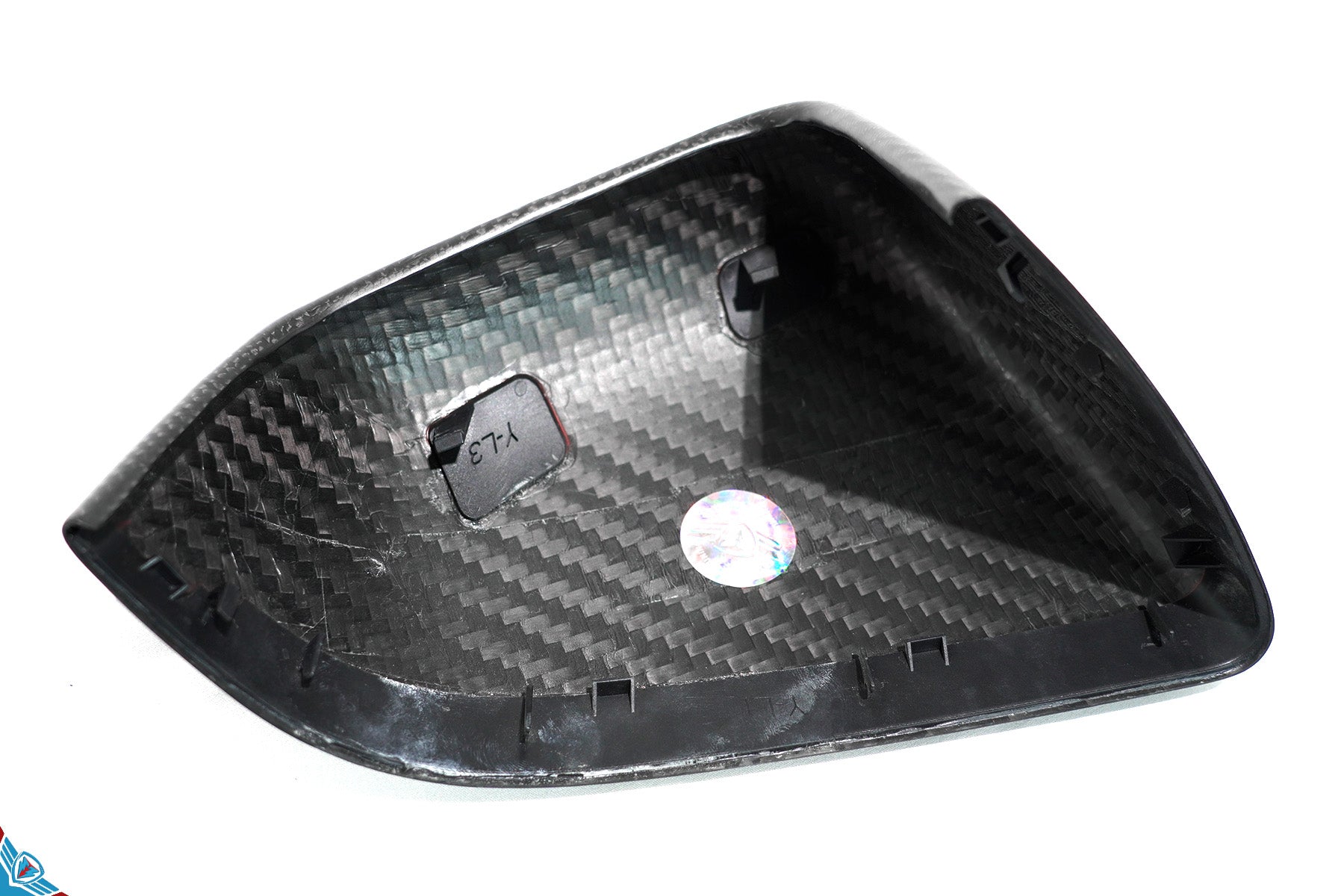 2020-2024 Tesla Model Y (1st-Gen) OEM Style Dry Carbon Fiber Mirror Covers | FYBR Aerodynamics — photo 8 of 9