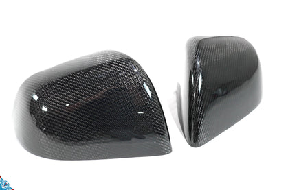 2020-2024 Tesla Model Y (1st-Gen) OEM Replacement Style Carbon Fiber Mirror Covers | FYBR Aerodynamics — photo 2 of 10